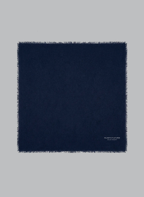 Navy Cashmere Bandana - MAJESTIC FILATURES