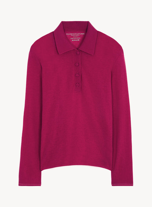 Cashmere polo shirt - MAJESTIC FILATURES