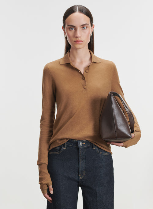 Kaschmir-Poloshirt - MAJESTIC FILATURES