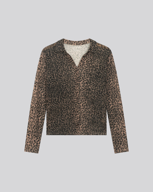 Pink Shirt Long Sleeve Shirt in Organic Cotton / Cashmere - MAJESTIC FILATURES