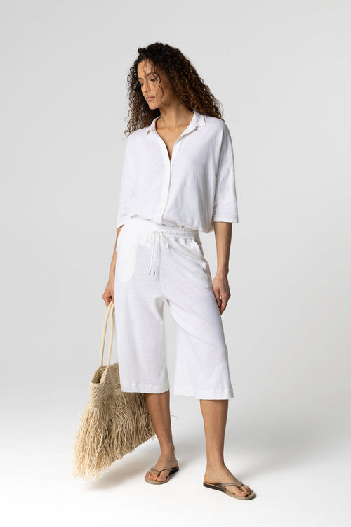 Milk Shorts in Cotton / Linen - MAJESTIC FILATURES