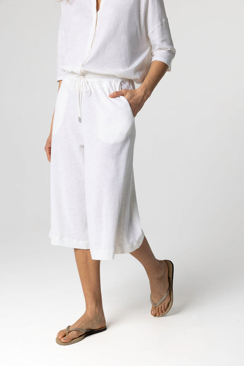Milk Shorts in Cotton / Linen - MAJESTIC FILATURES