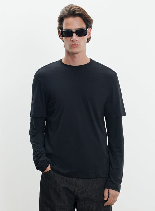 Baumwolle- und Kaschmir-T-Shirt - MAJESTIC FILATURES