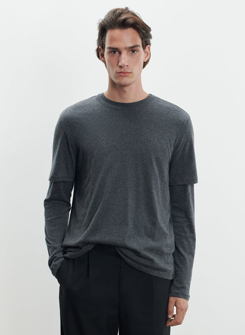 T-Shirt aus baumwolle und kaschmir - MAJESTIC FILATURES