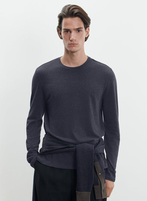 Cotton and cashmere T-shirt - MAJESTIC FILATURES