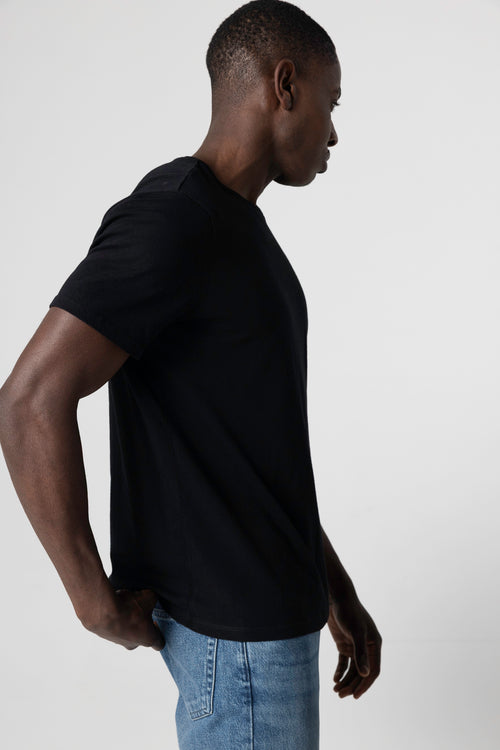 "Camiseta cuello redondo de manga corta de Algodón" - MAJESTIC FILATURES