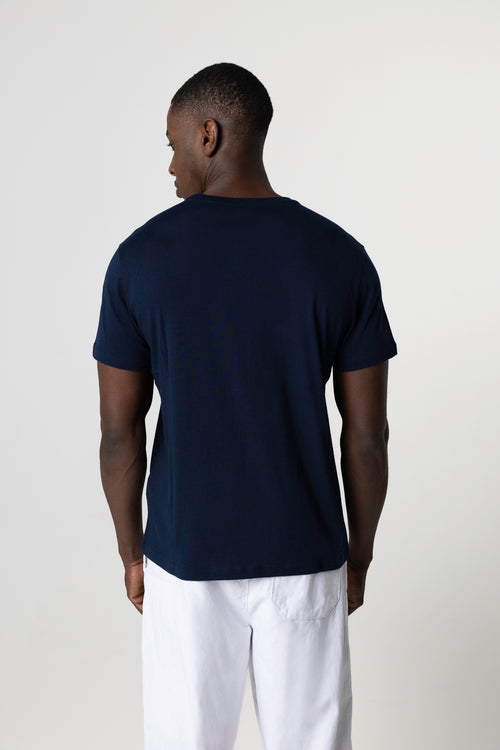 "Camiseta Patrice cuello redondo manga corto de Algodón Silk Touch" - MAJESTIC FILATURES