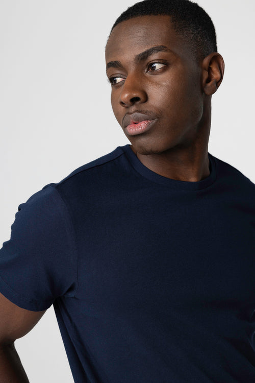 "Camiseta Patrice cuello redondo manga corto de Algodón Silk Touch" - MAJESTIC FILATURES