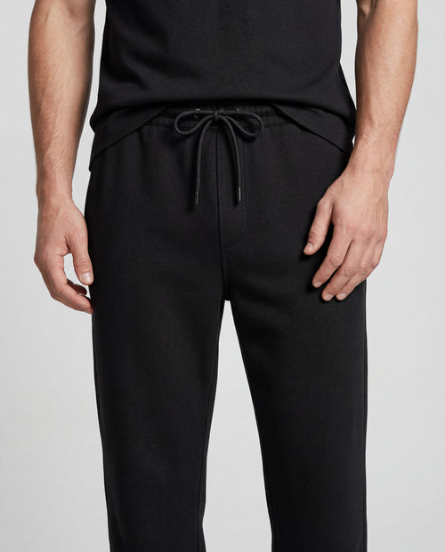Pantalón negro de algodón orgánico / Algodón - MAJESTIC FILATURES