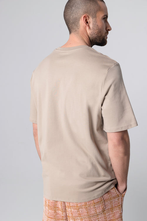 T-shirt Désert Col Rond Manches Courtes en Coton Supima - MAJESTIC FILATURES