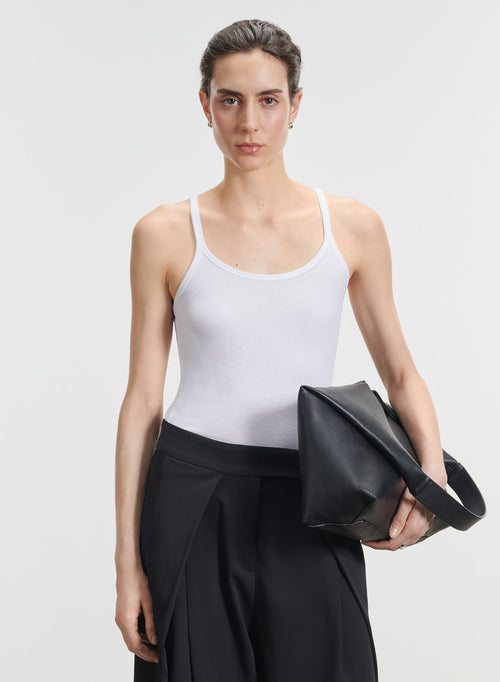 Camiseta de tirantes de viscosa y elastano - MAJESTIC FILATURES