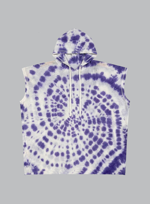 Sudadera sin mangas con capucha Amatista de cachemira - MAJESTIC FILATURES