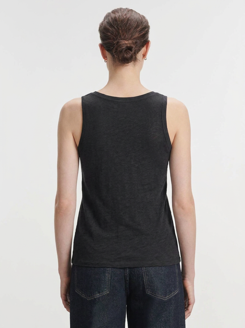 Camiseta sin mangas en lino y elastano - MAJESTIC FILATURES
