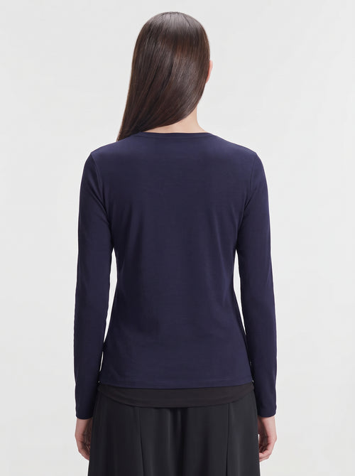 Camiseta de viscosa y elastano - MAJESTIC FILATURES
